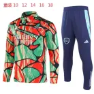 Arsenal Kinderen Trui-Trainingspak 24/25 - Rood/Groen