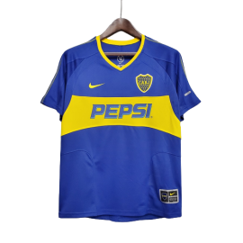 Boca Juniors Retro Home Football Shirt 2003/04