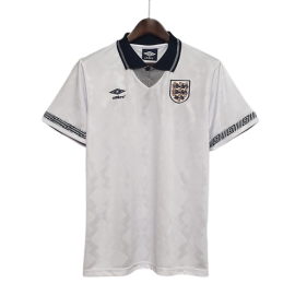 England Retro Home Football Shirt 1990