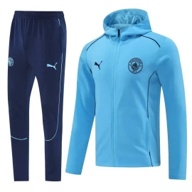 Manchester City Trui-Trainingspak met Capuchon 24/25 - Blauw