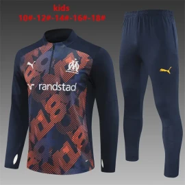 Marseille Kinderen Trui-Trainingspak 24/25 - Donkerblauw