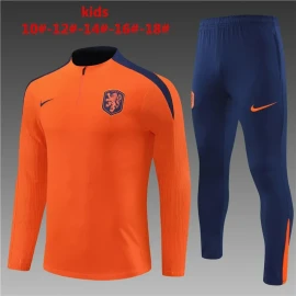 Nederland Kinderen Trui-Trainingspak 24/25 - Oranje