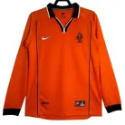 Nederland Thuis Shirt Lange Mouw 1998 Retro