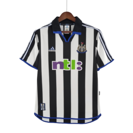 Newcastle Retro Home Football Shirt 2000/01