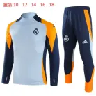 Real Madrid Kinderen Trui-Trainingspak 24/25 - Grijs/Oranje