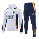 Real Madrid Trainingspak met Capuchon 24/25 - Wit/Marineblauw