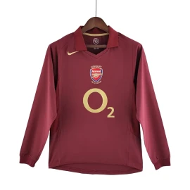 Arsenal Thuis Shirt Lange Mouw 2005/06 Retro