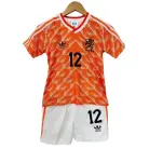 Netherlands Retro Home Football Kids Kit 1988
