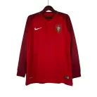 Portugal Thuis Shirt Lange Mouw 2016 Retro