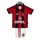 AC Milan Retro Home Football Kids Kit 1998-1999